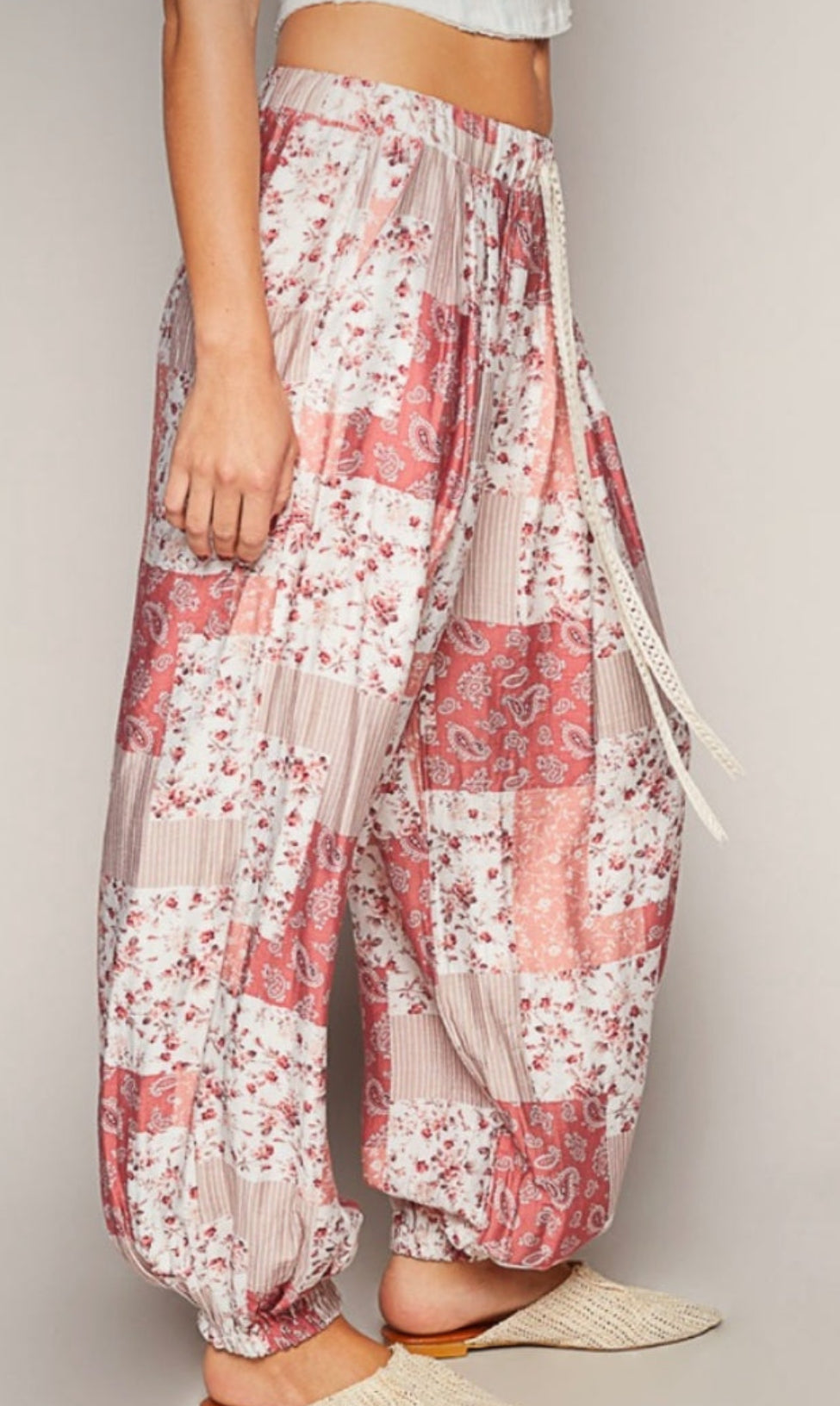 PREORDER - POL Boho Floral Jogger