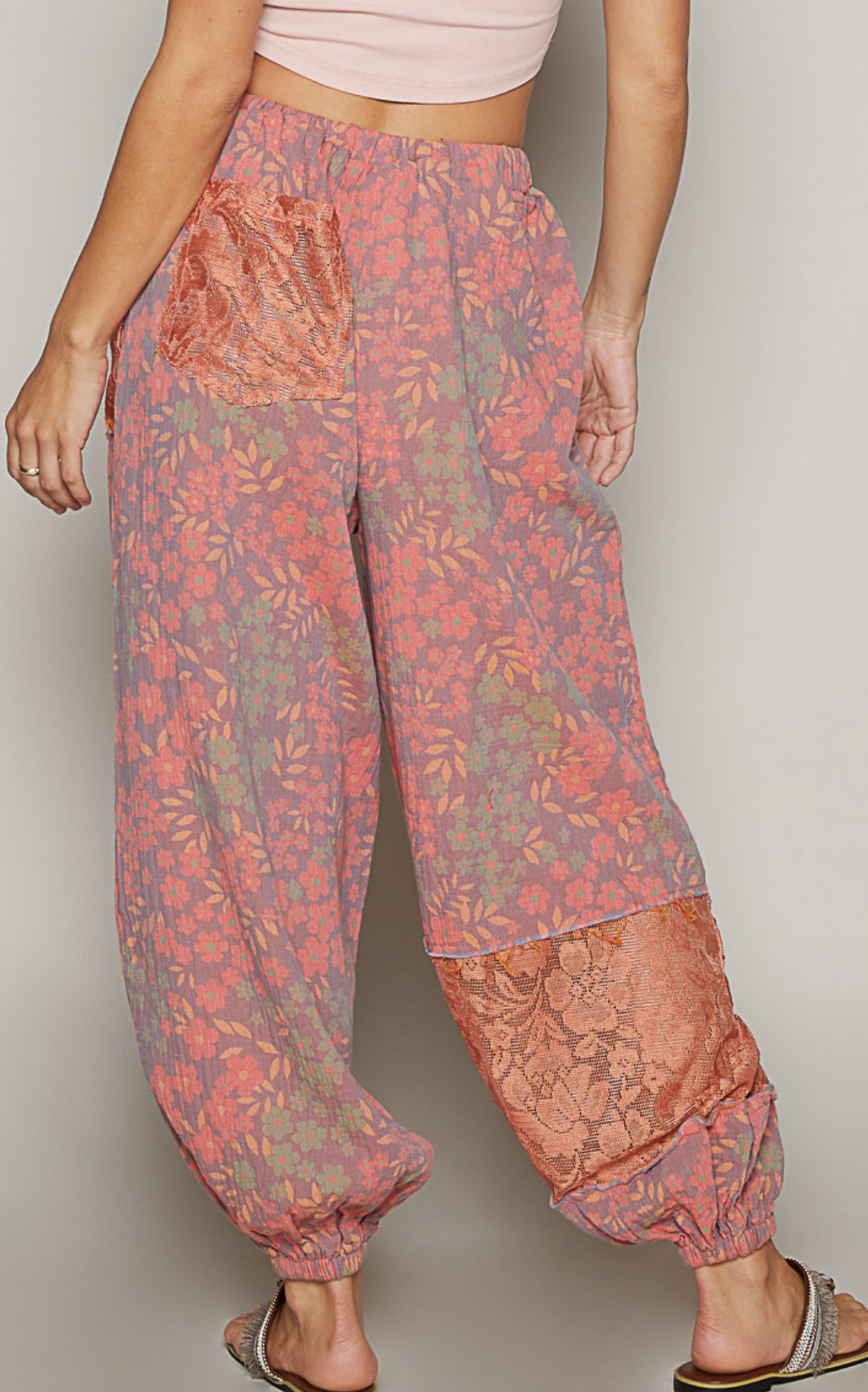 PREORDER - POL Floral Jogger