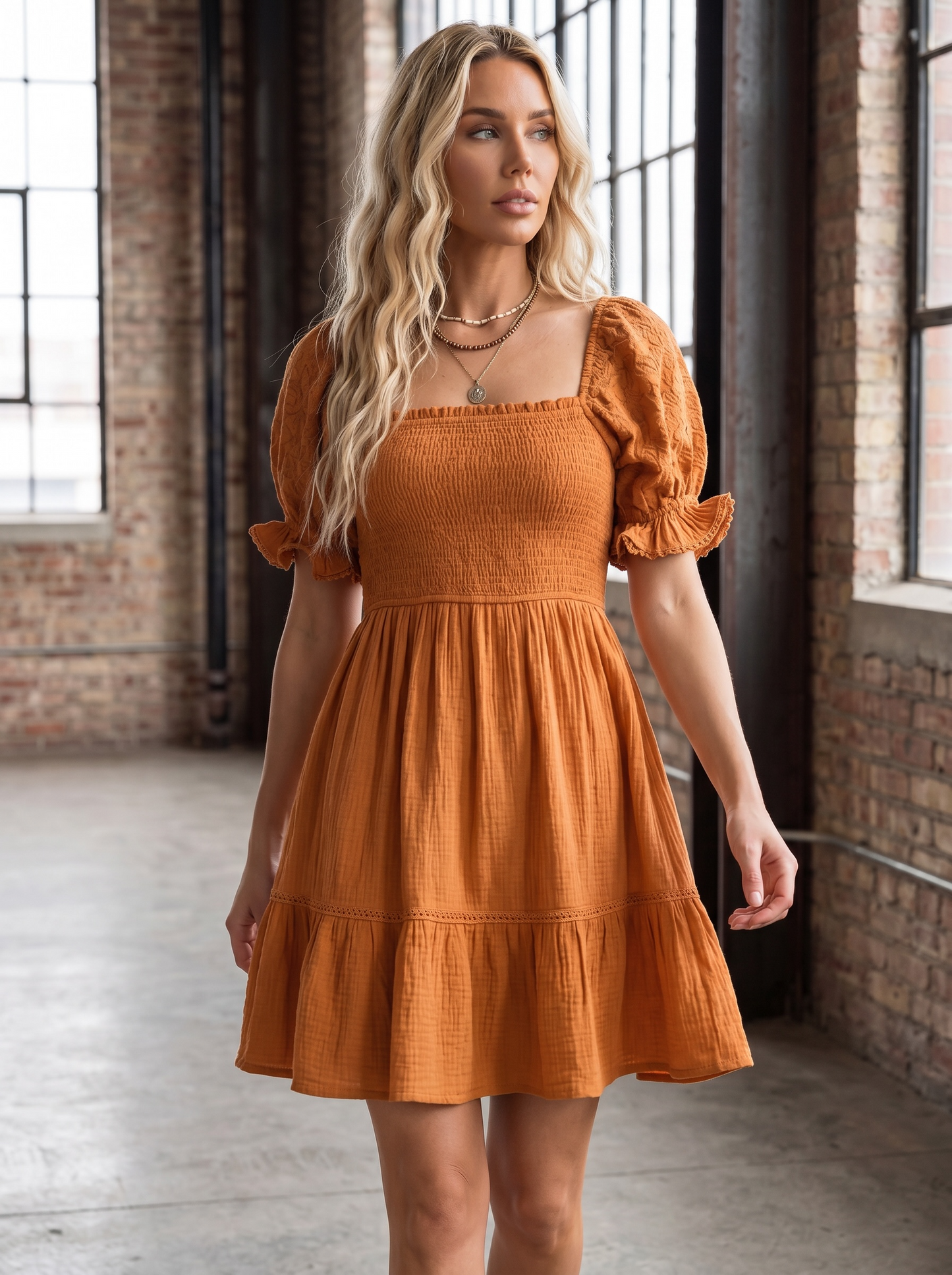 UMGEE Puff Sleeve Dress