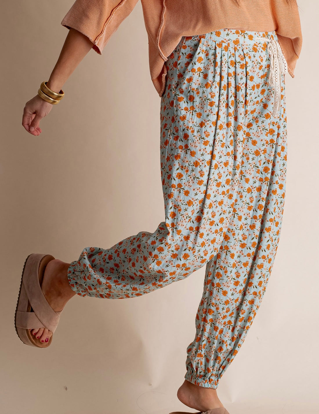 POL Boho Floral Jogger