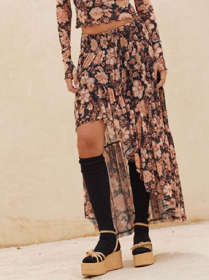 Promesa Flora Asymmetrical Skirt