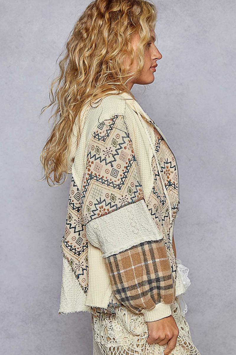 POL Mixed Media Hoodie