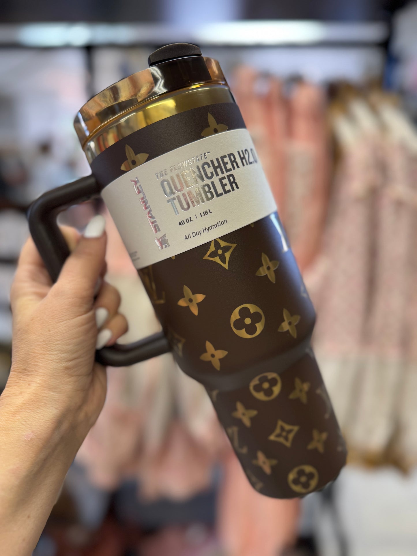 LV Dupe Stanley Tumbler