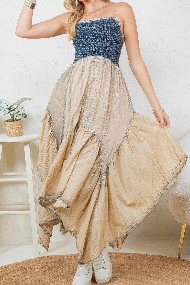 Handkerchief Smocked Dress