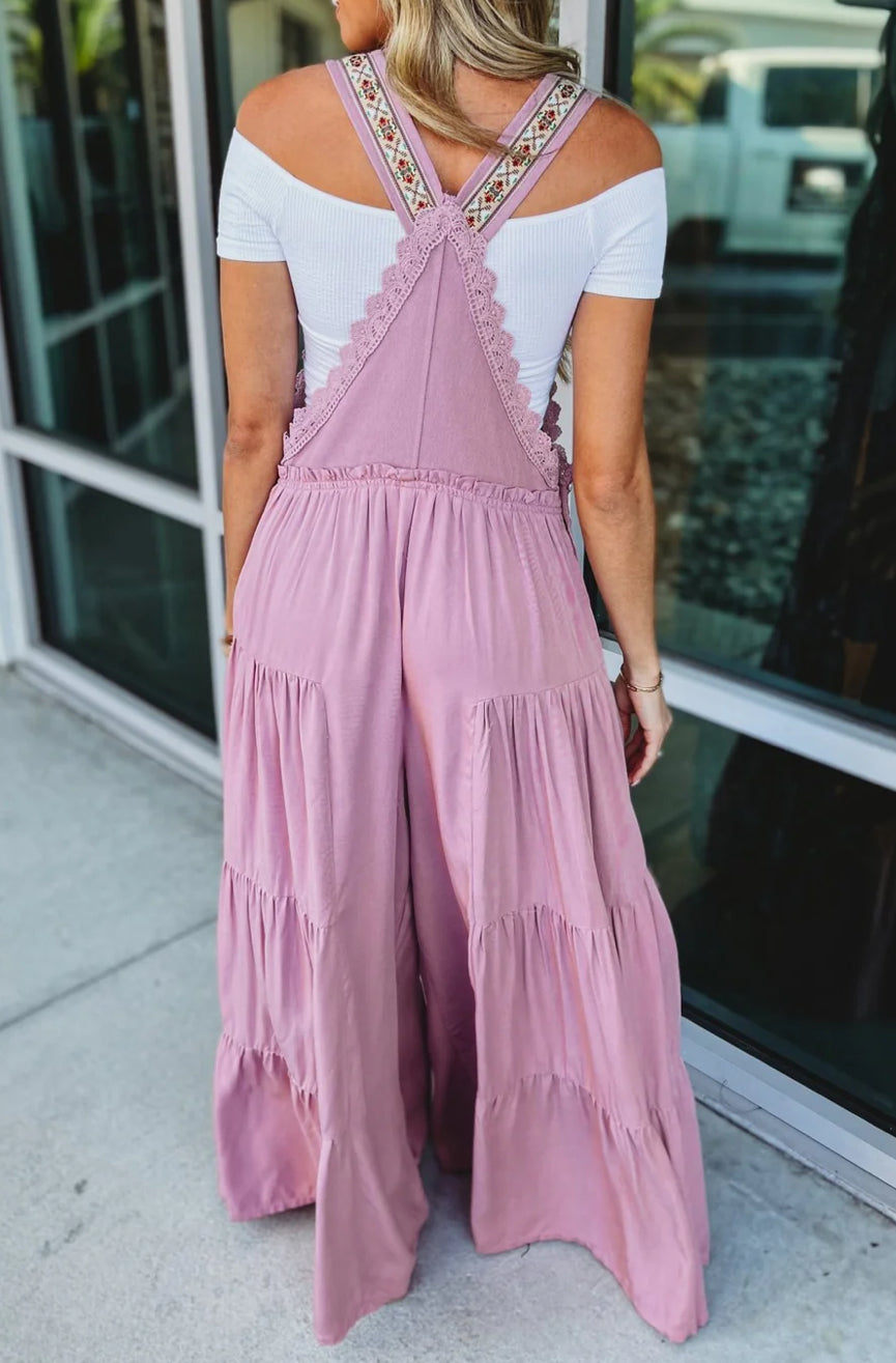 Eesome Tiered Overall Jumpsuit