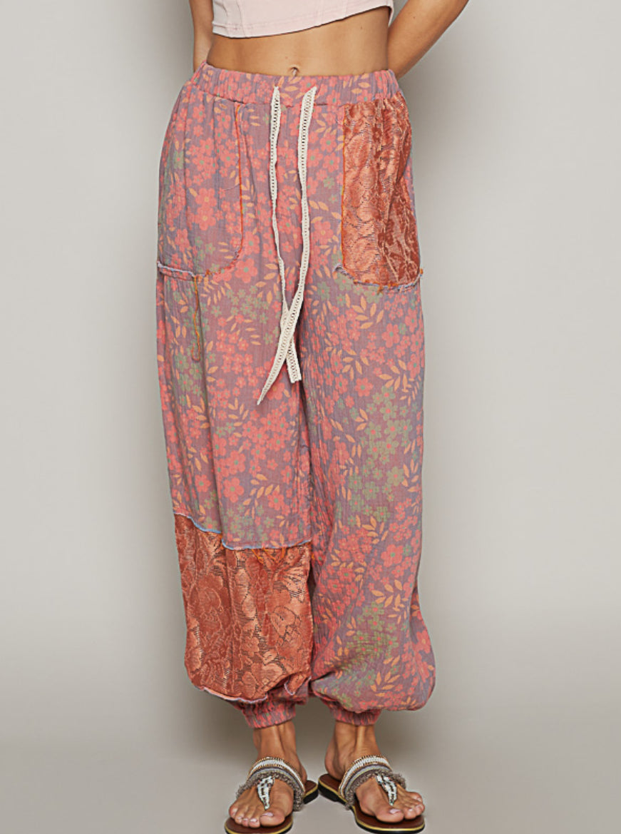 PREORDER - POL Floral Jogger