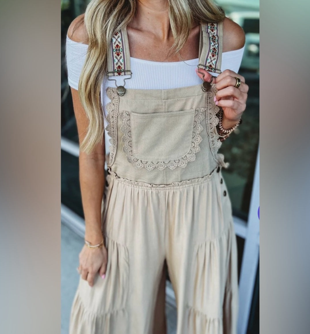 Eesome Tiered Overall Jumpsuit