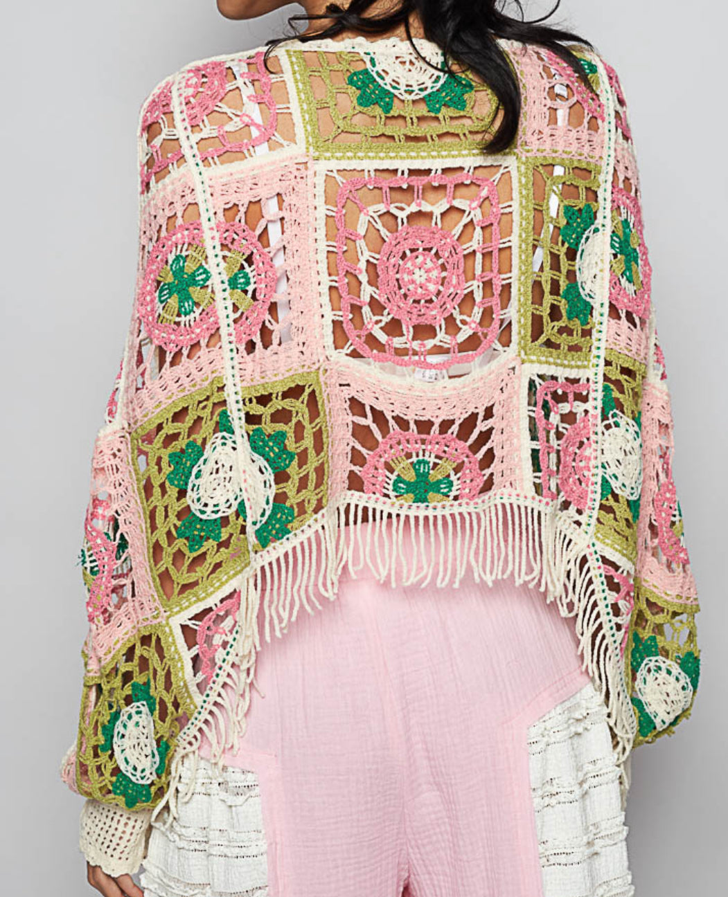 PREORDER- POL Granny Crochet Top