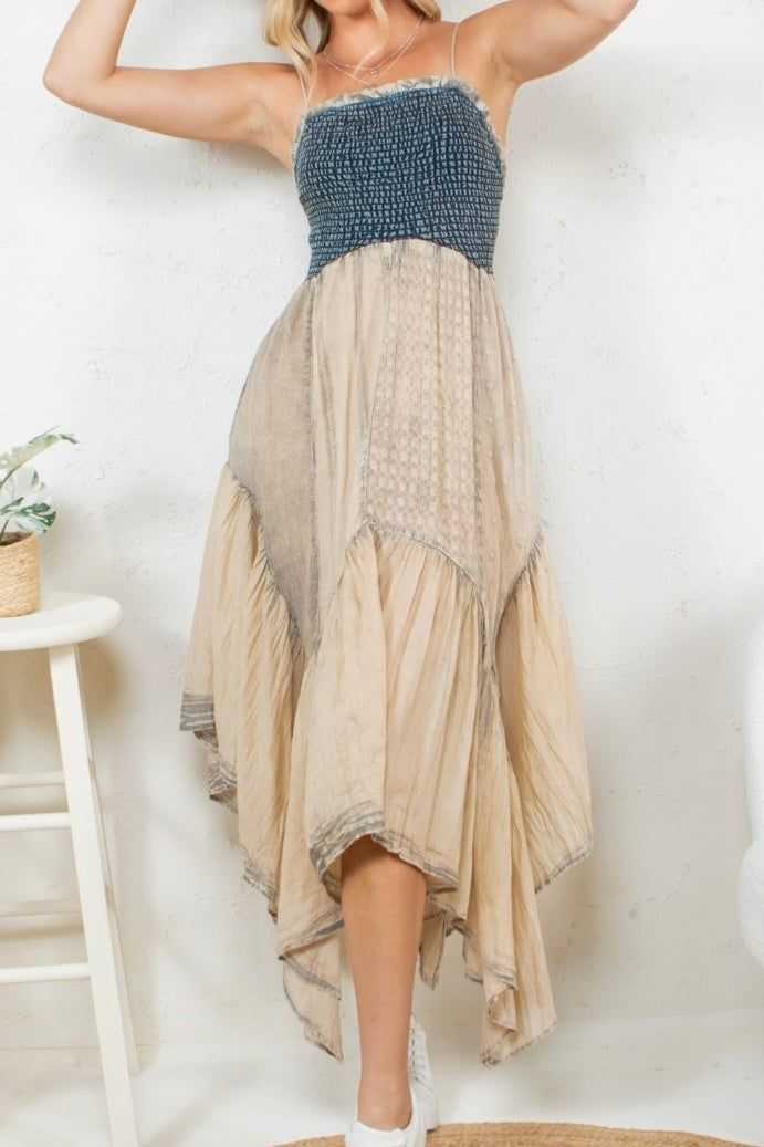 Handkerchief Smocked Dress