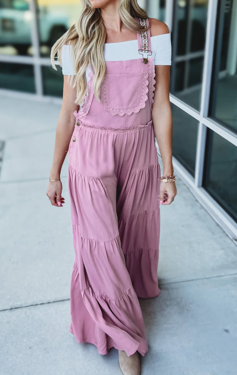 Eesome Tiered Overall Jumpsuit