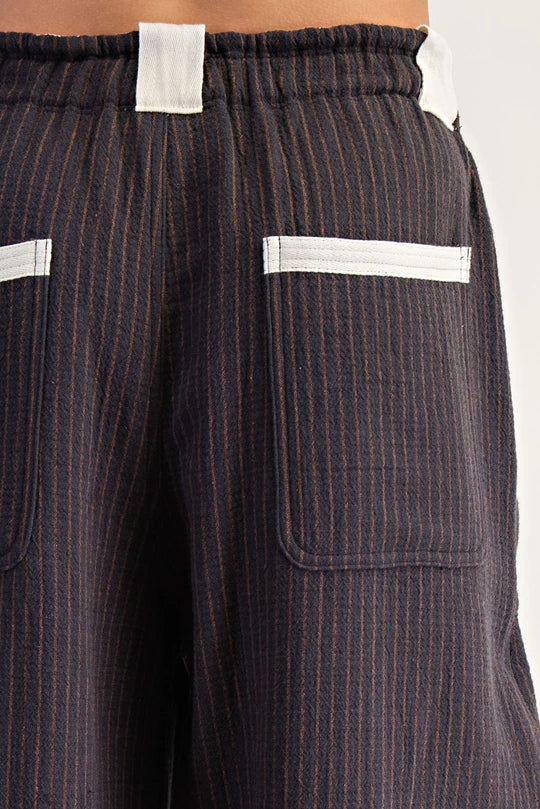 Eesome Striped Drawstring Jogger