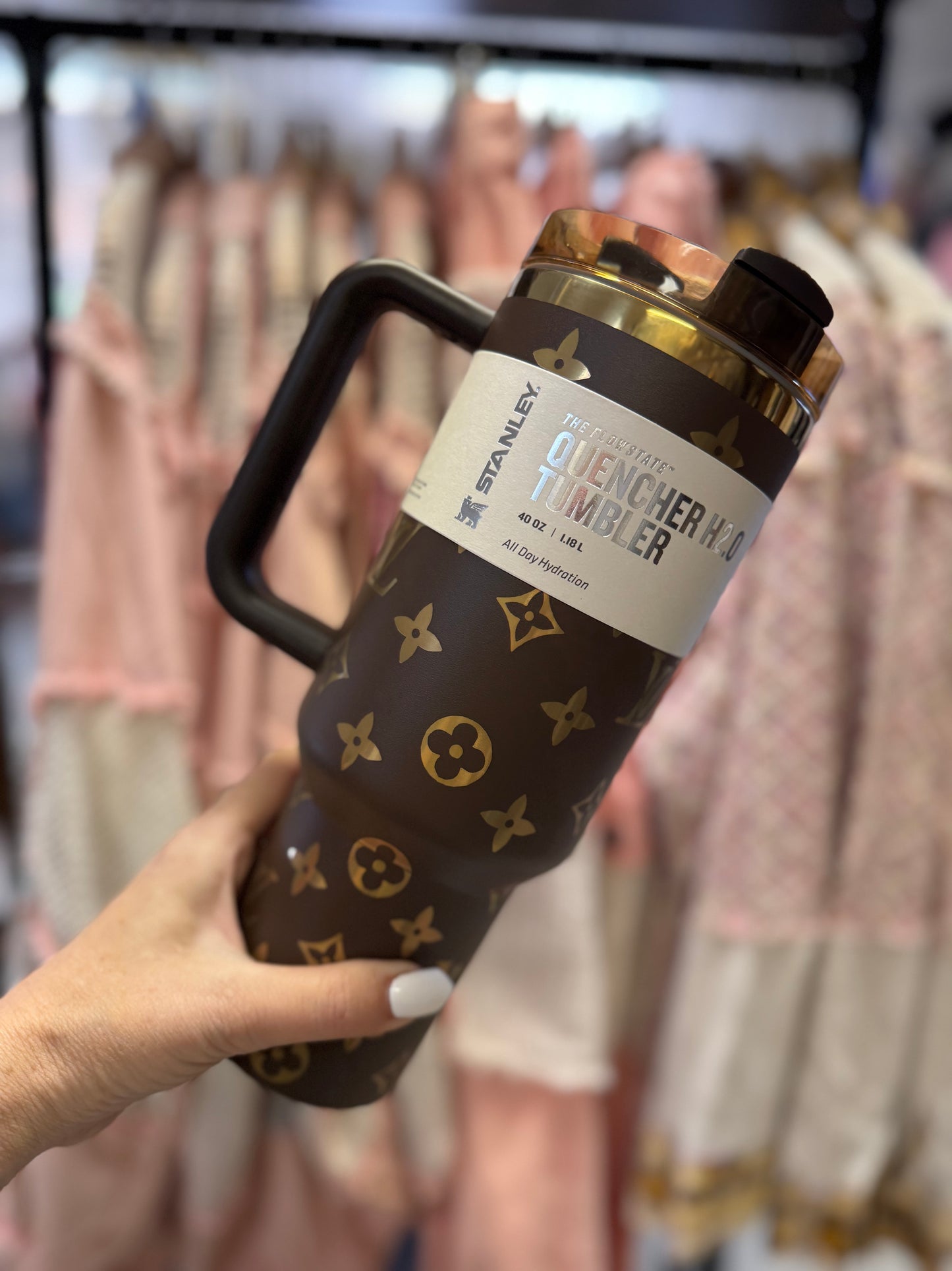 LV Dupe Stanley Tumbler