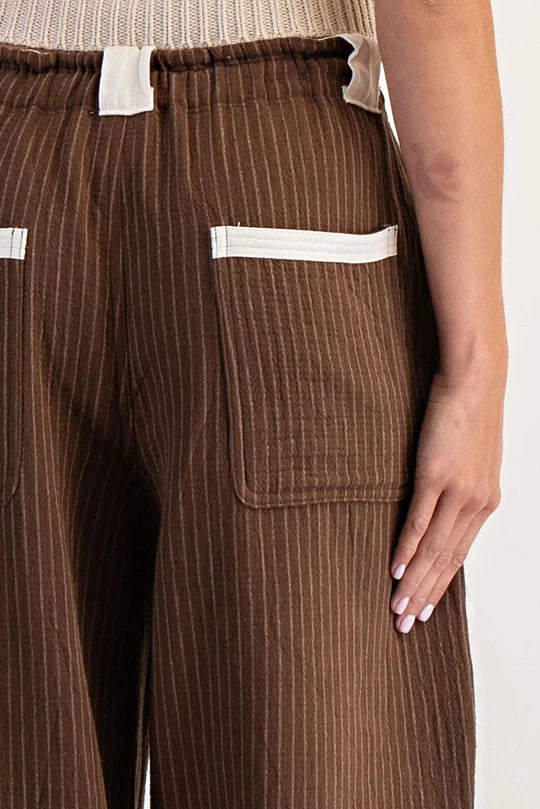 Eesome Striped Drawstring Jogger
