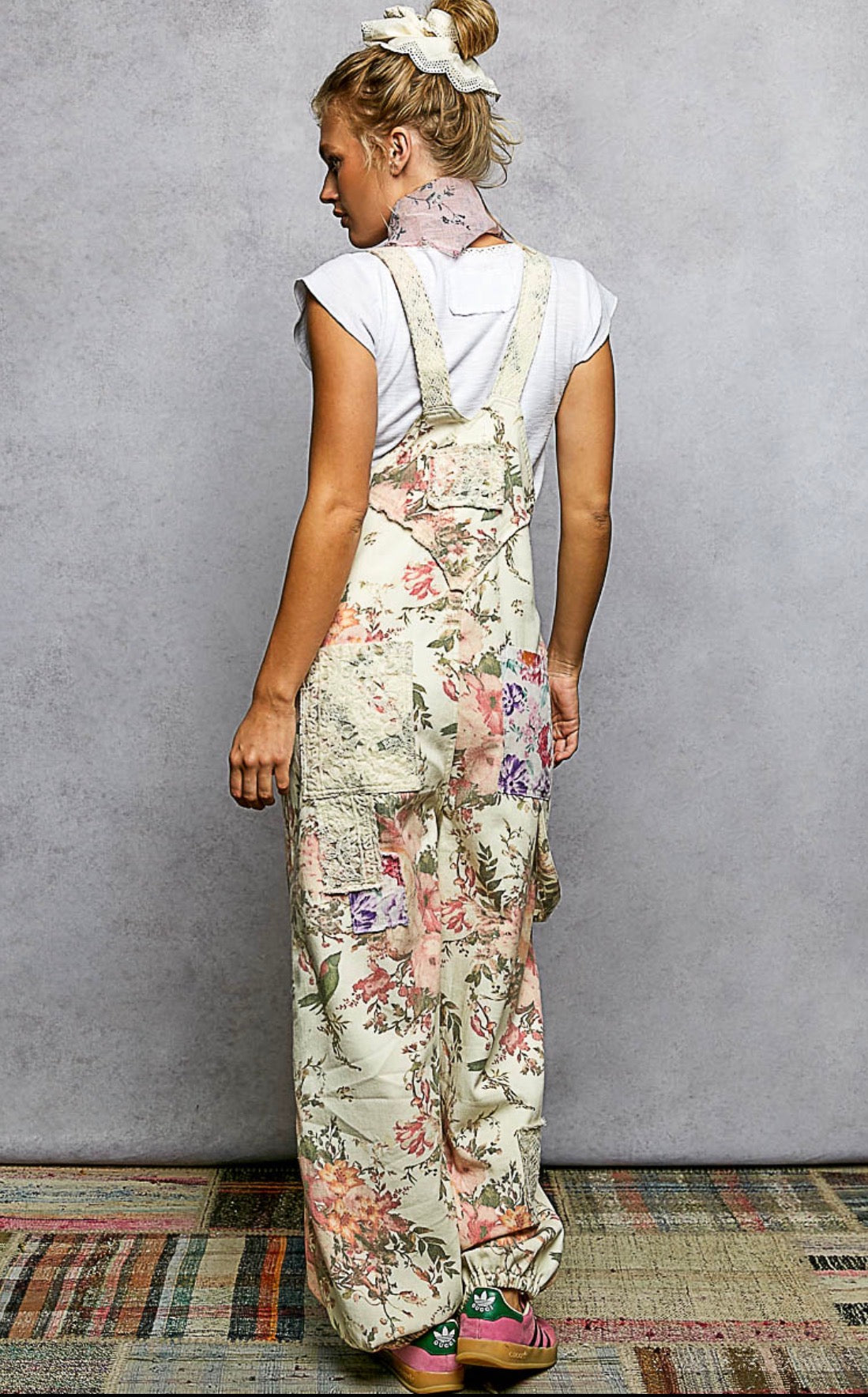 POL Floral Overalls