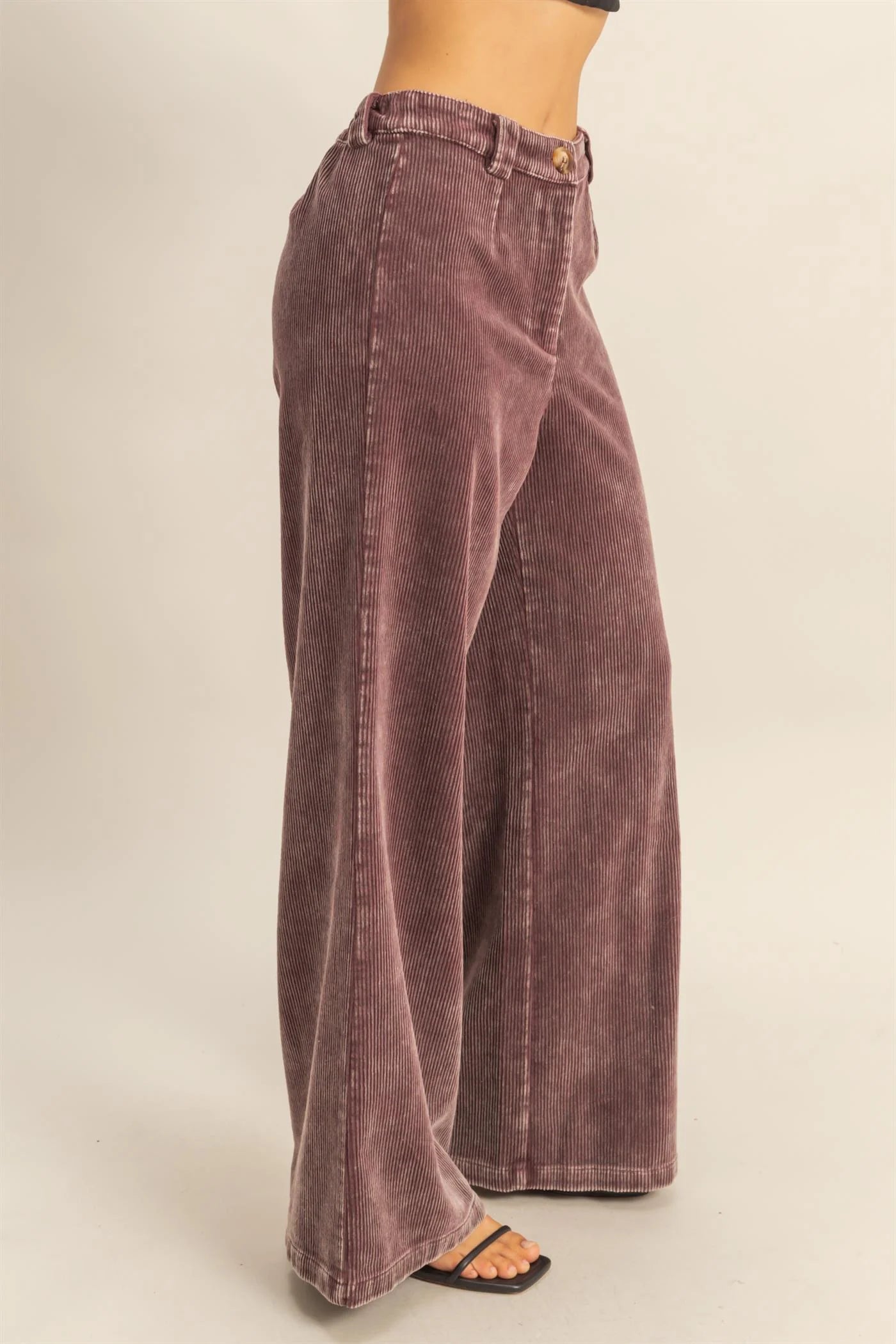Corduroy Wide Leg Trousers