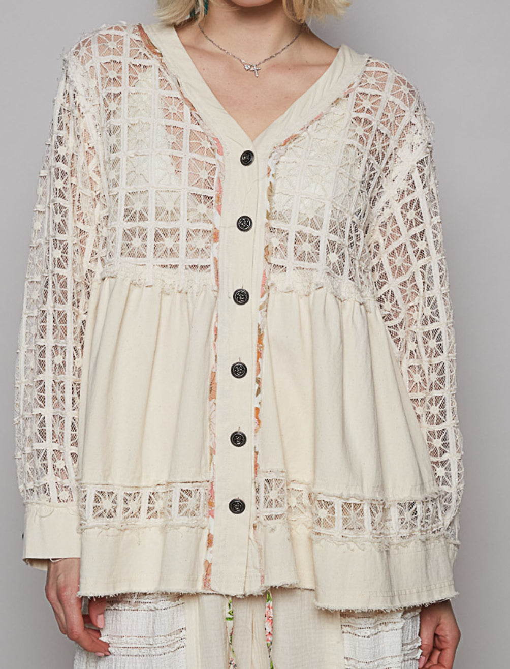 POL Crochet Shacket