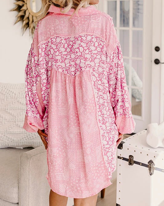 POL Bandana Floral Print Top
