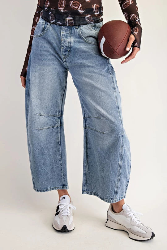 Eesome Game Day Barrel Jeans
