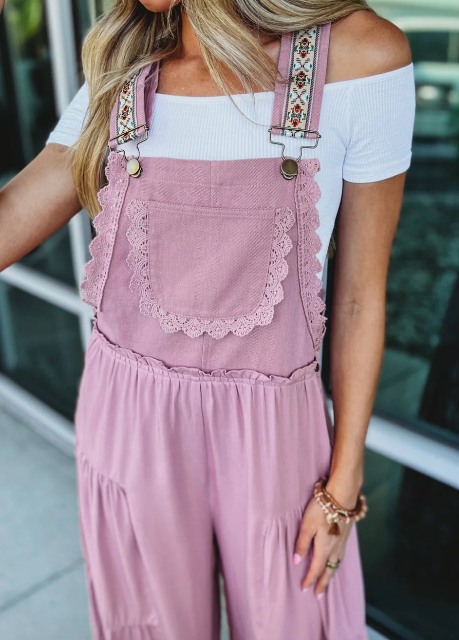 Eesome Tiered Overall Jumpsuit