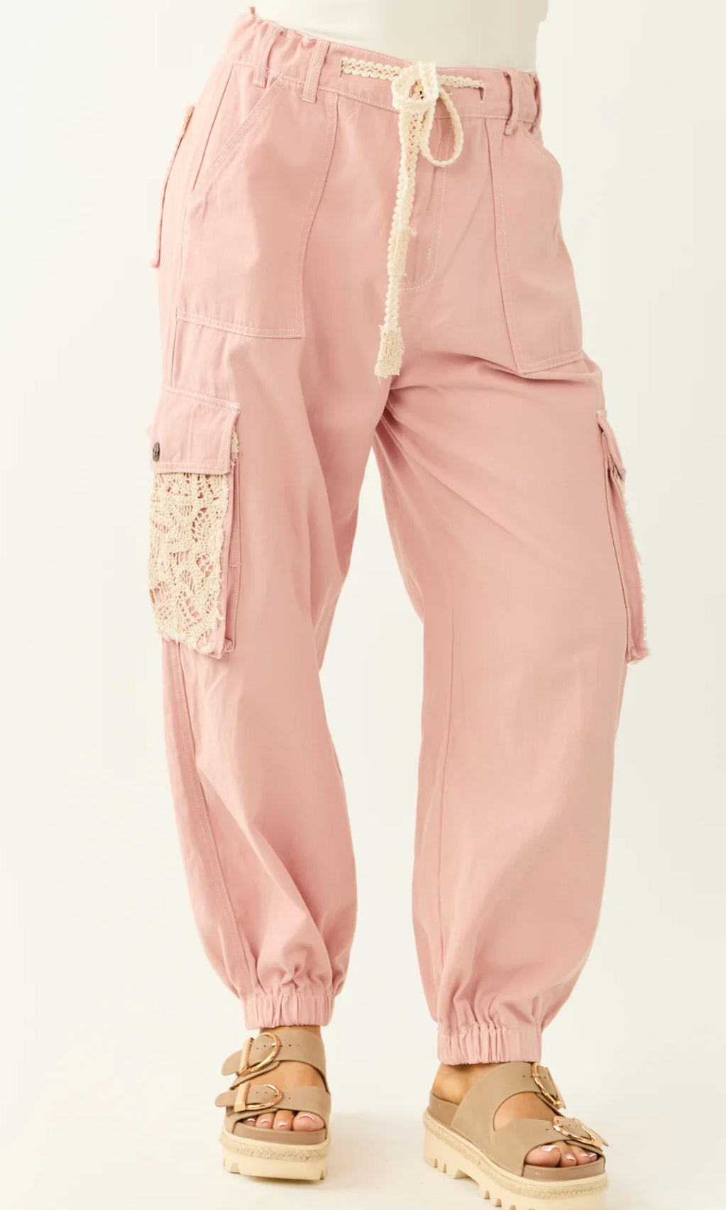 POL Crochet Cargo Jogger