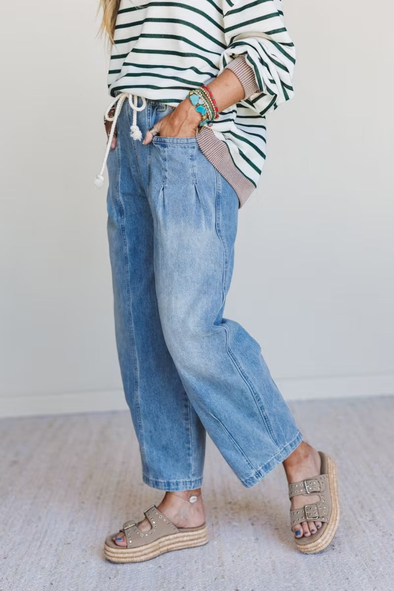 Very J Barrel Jeans