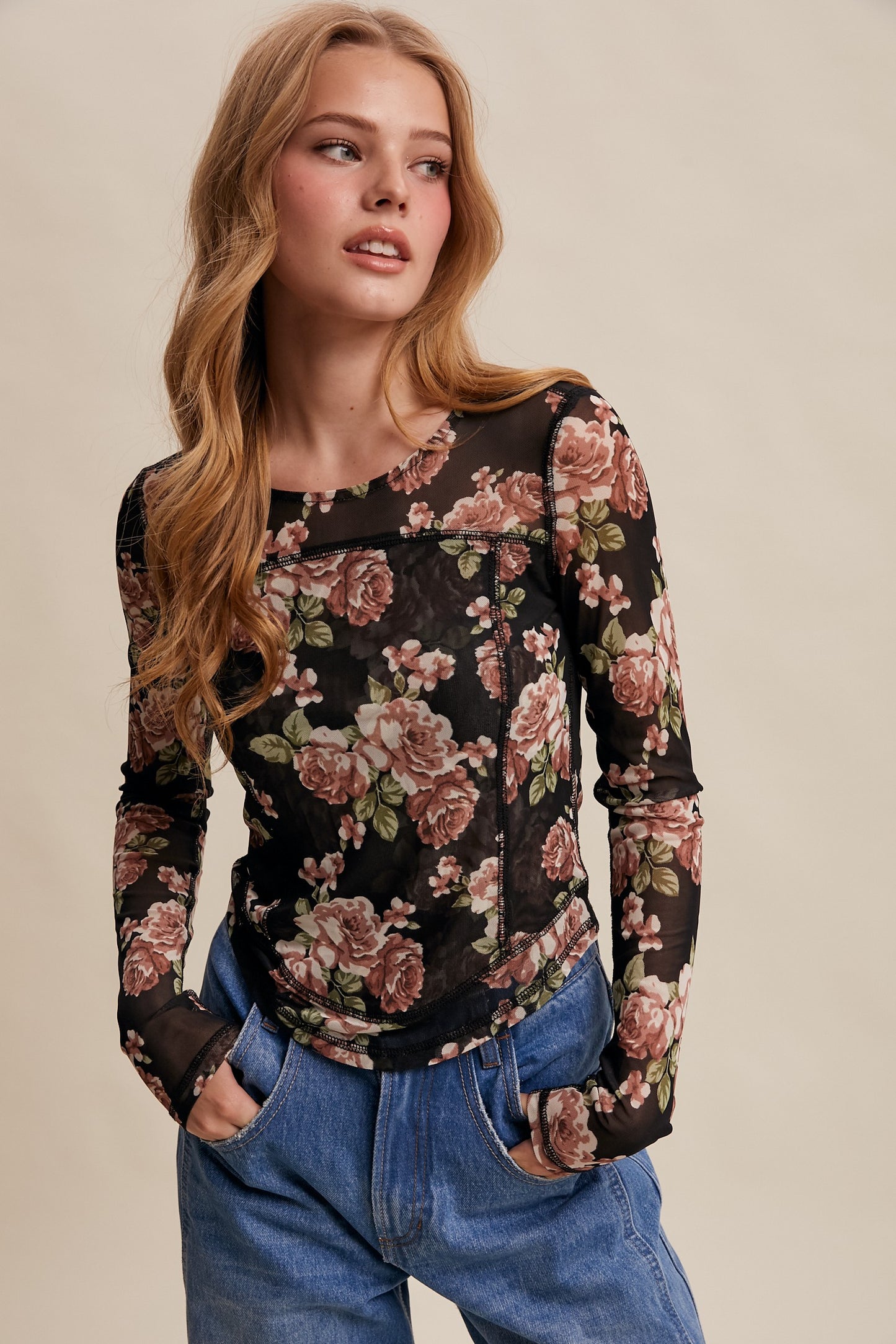 Listicle Floral Top