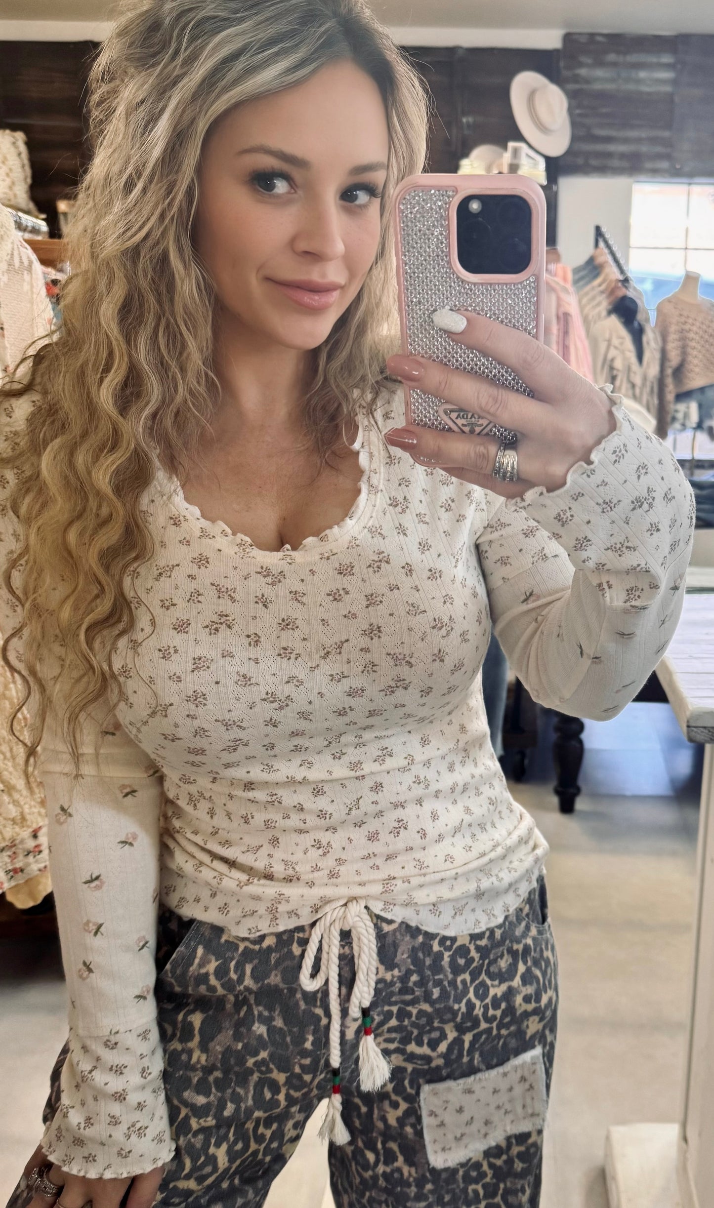 Very J Floral Print Top