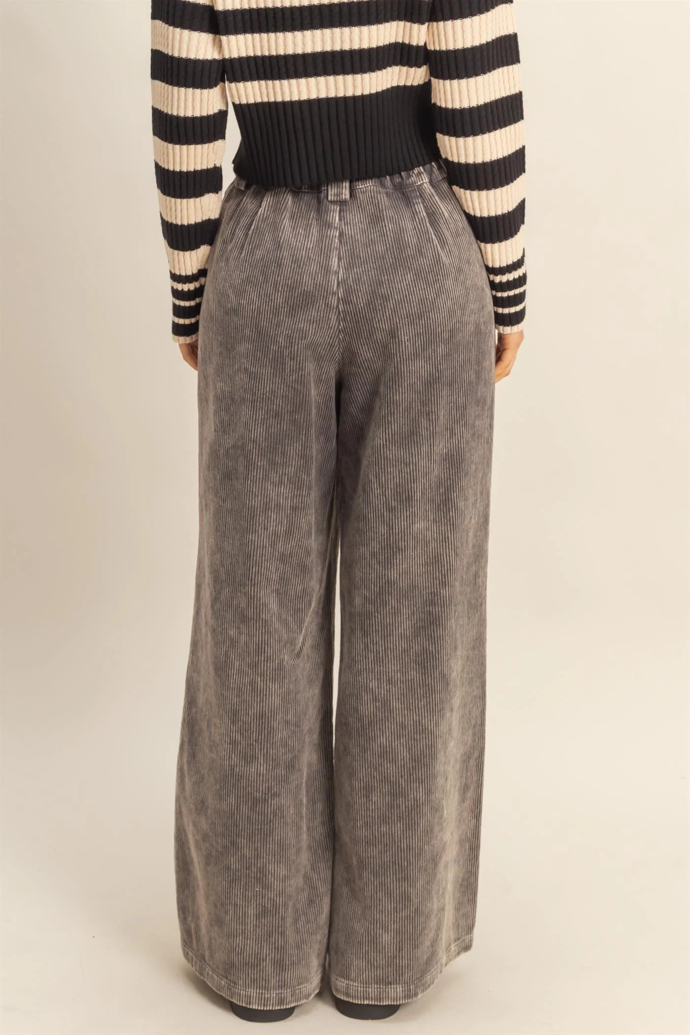 Corduroy Wide Leg Trousers