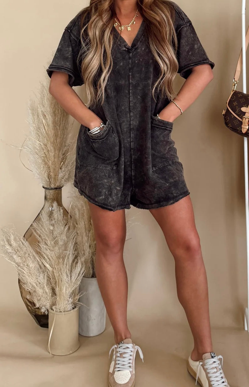 Miner Washed Knit Romper