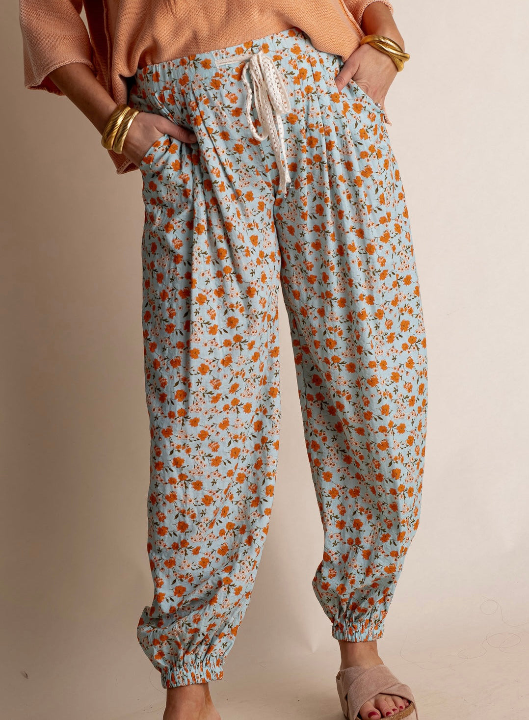 POL Boho Floral Jogger