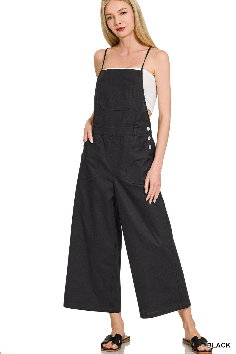DEAL OF THE DAY!!! Tie Back Cropped Overalls