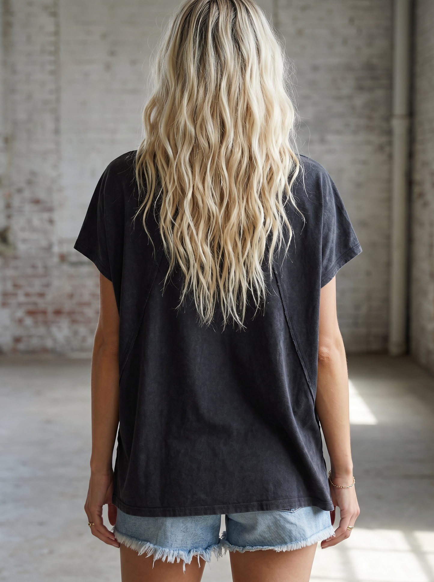 Oversized V-Neck Tee