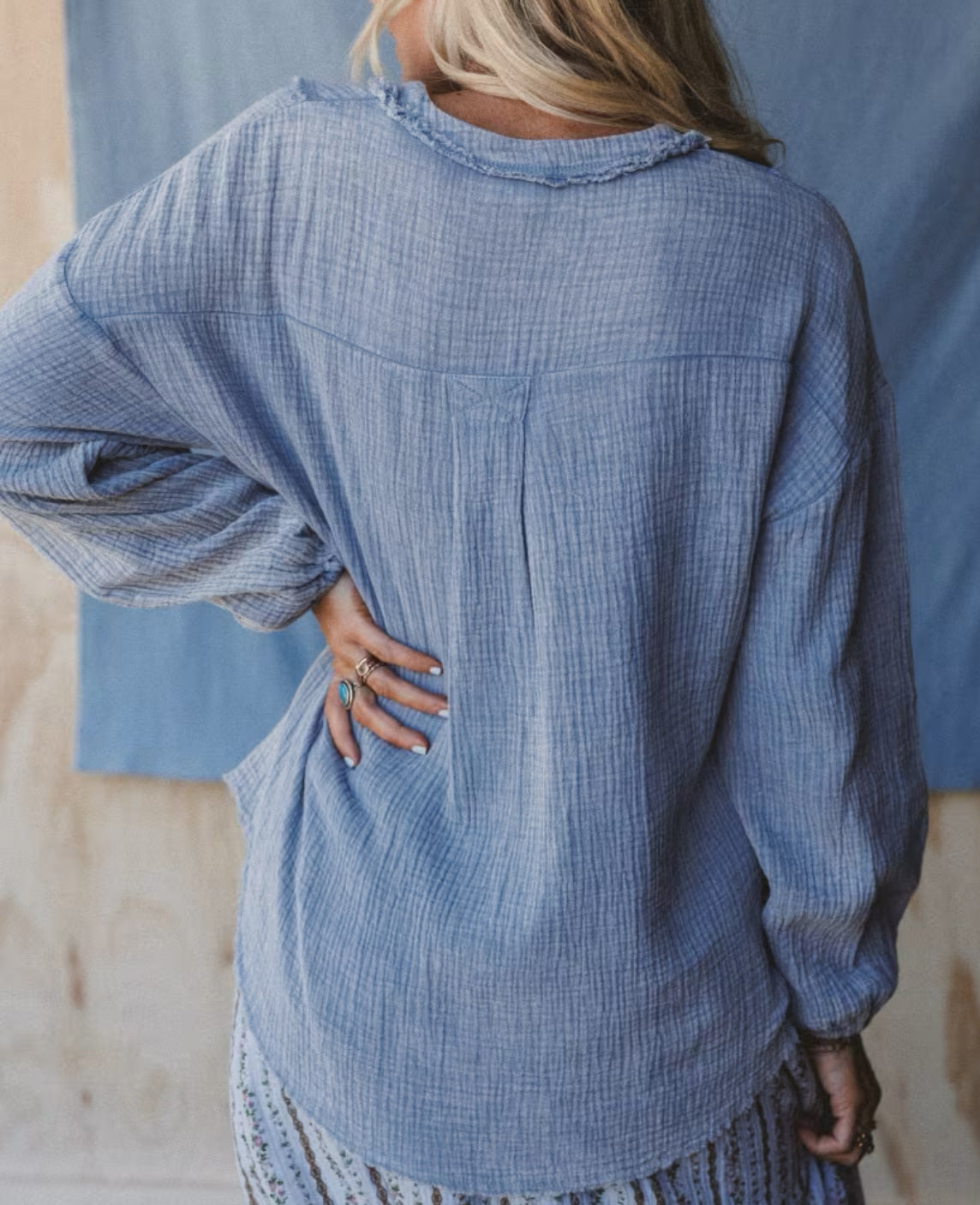 Very J Textured Cotton Top