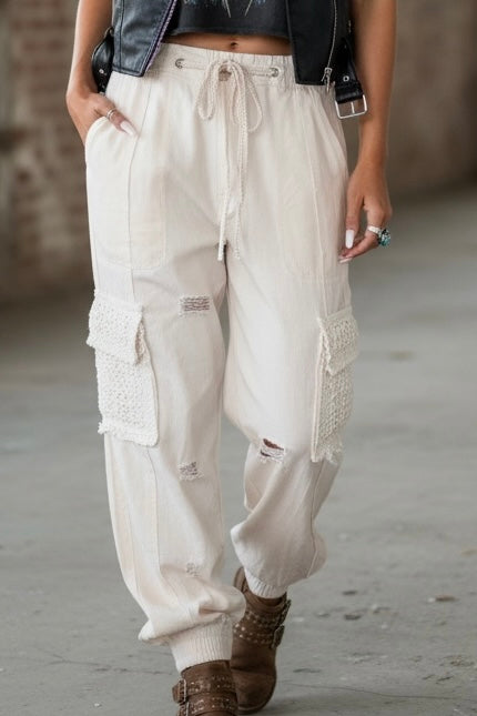 POL Crochet Patch Jogger
