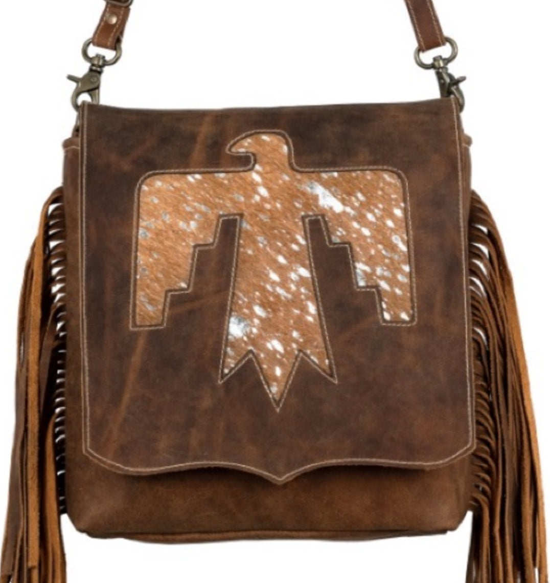 Thunderbird Leather Crossbody Bag
