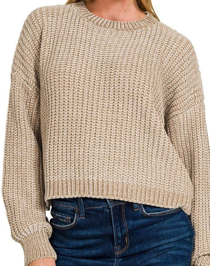 Chenille Pullover Sweater