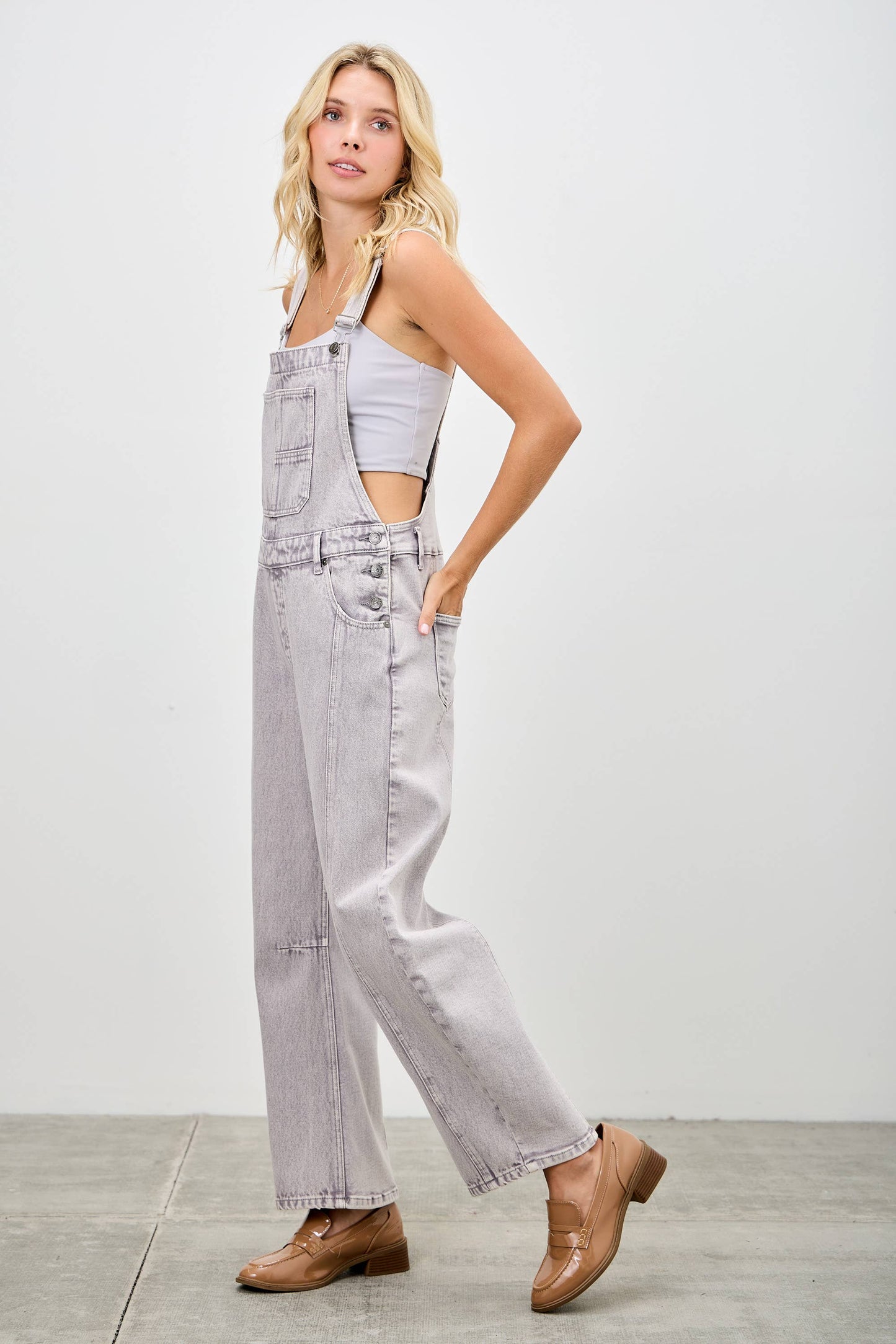 PREORDER - Saige Barrel Overalls