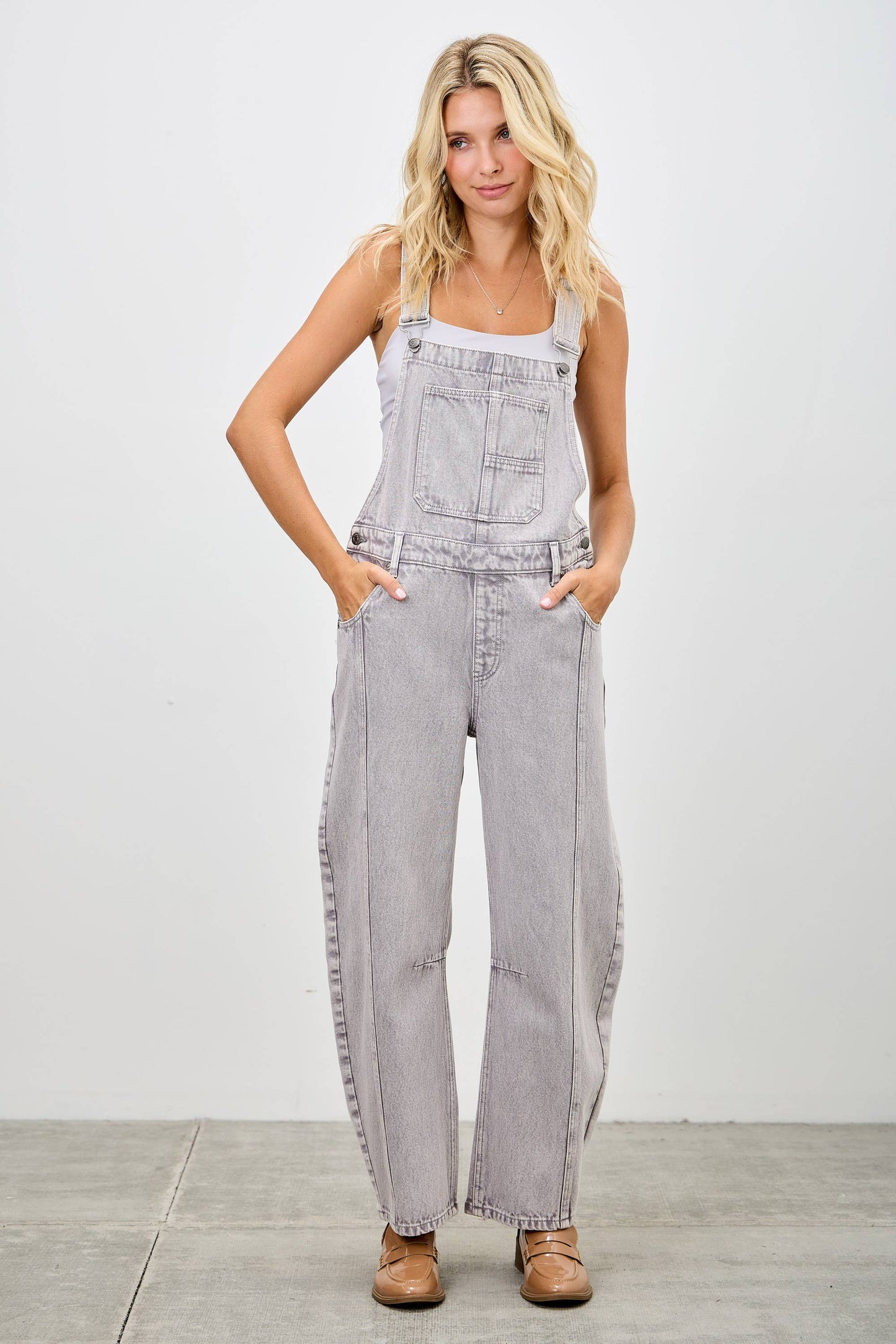 PREORDER - Saige Barrel Overalls