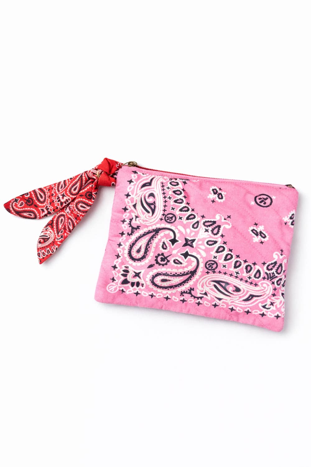 Pink Bandana Clutch