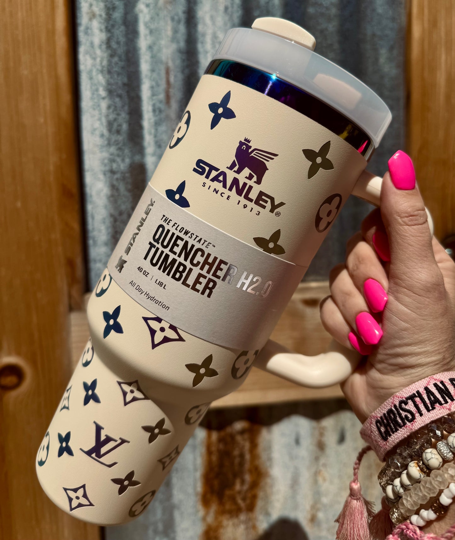 LV Dupe Stanley Tumbler
