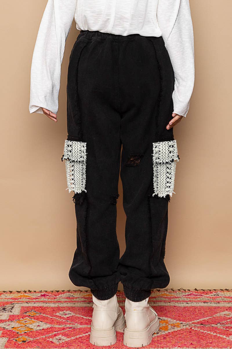 POL Crochet Patch Jogger