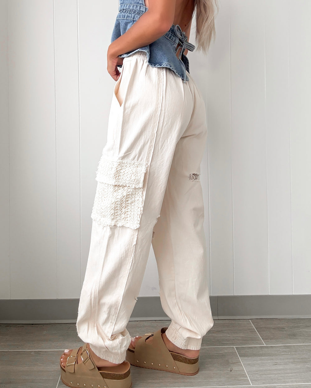 POL Crochet Patch Jogger