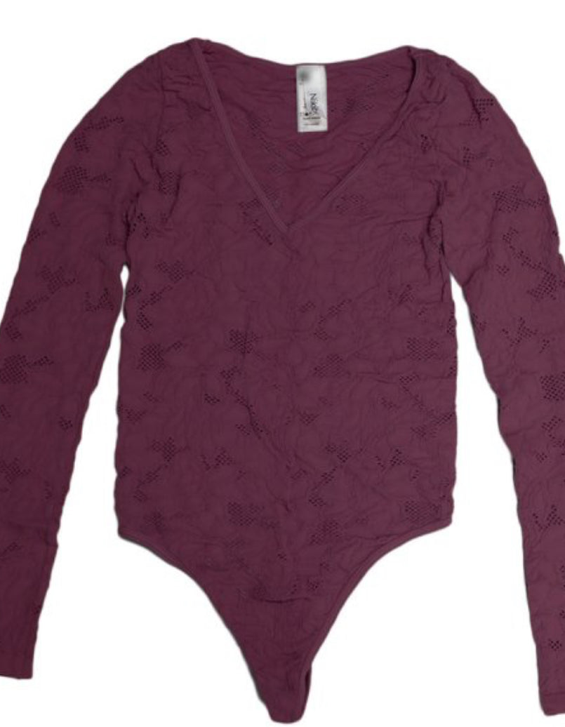 Nikibiki Lace Textured Bodysuit