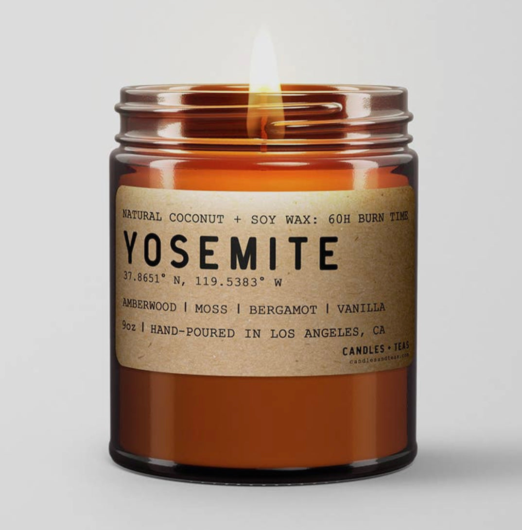 Yosemite California Candle