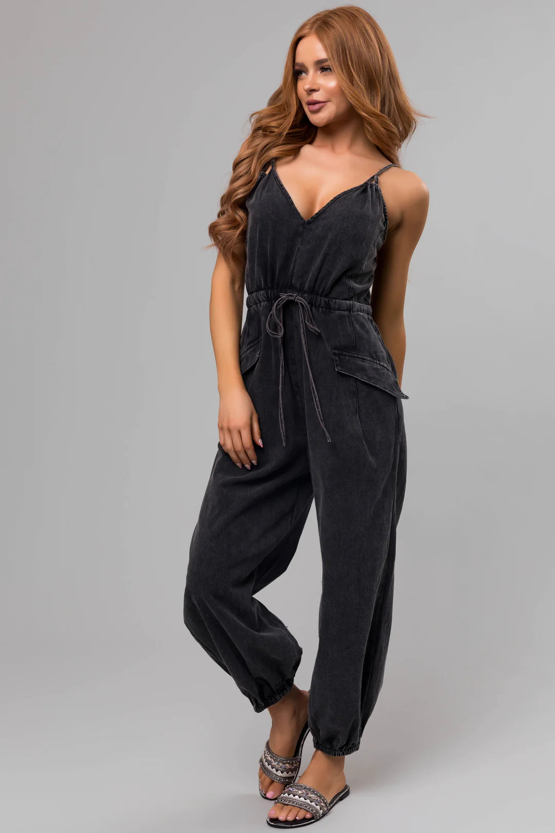 Eesome Washed Jumpsuit – Threads Boutique