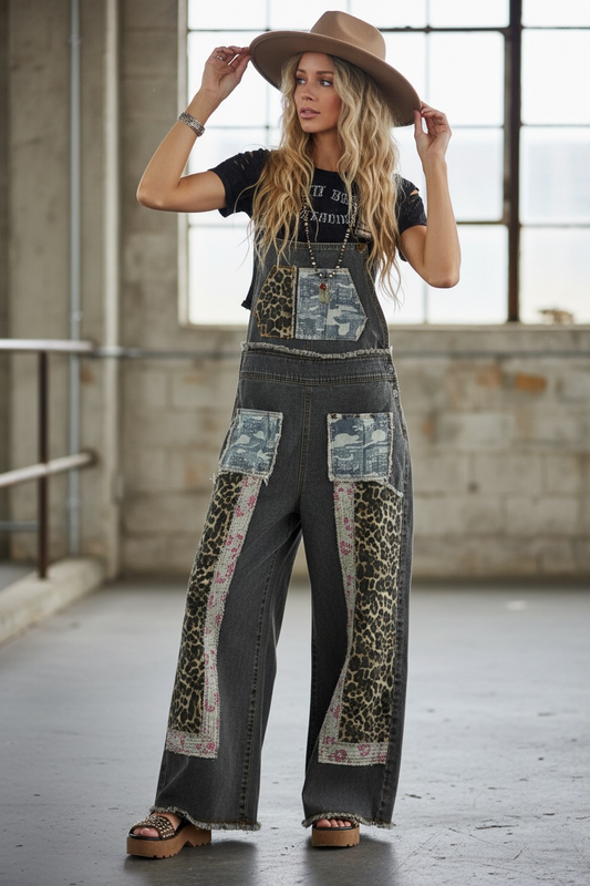 POL Patchwork Overalls