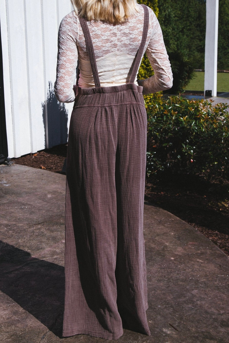 Mocha Textured Jumpsuit