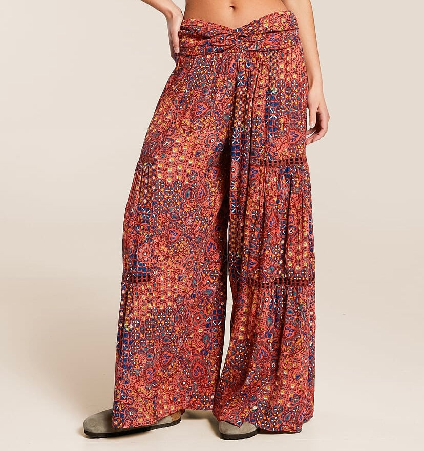 Angie Floral Wide Leg Pants