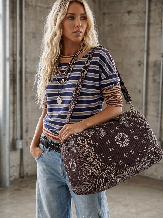 Brown Bandana Duffel