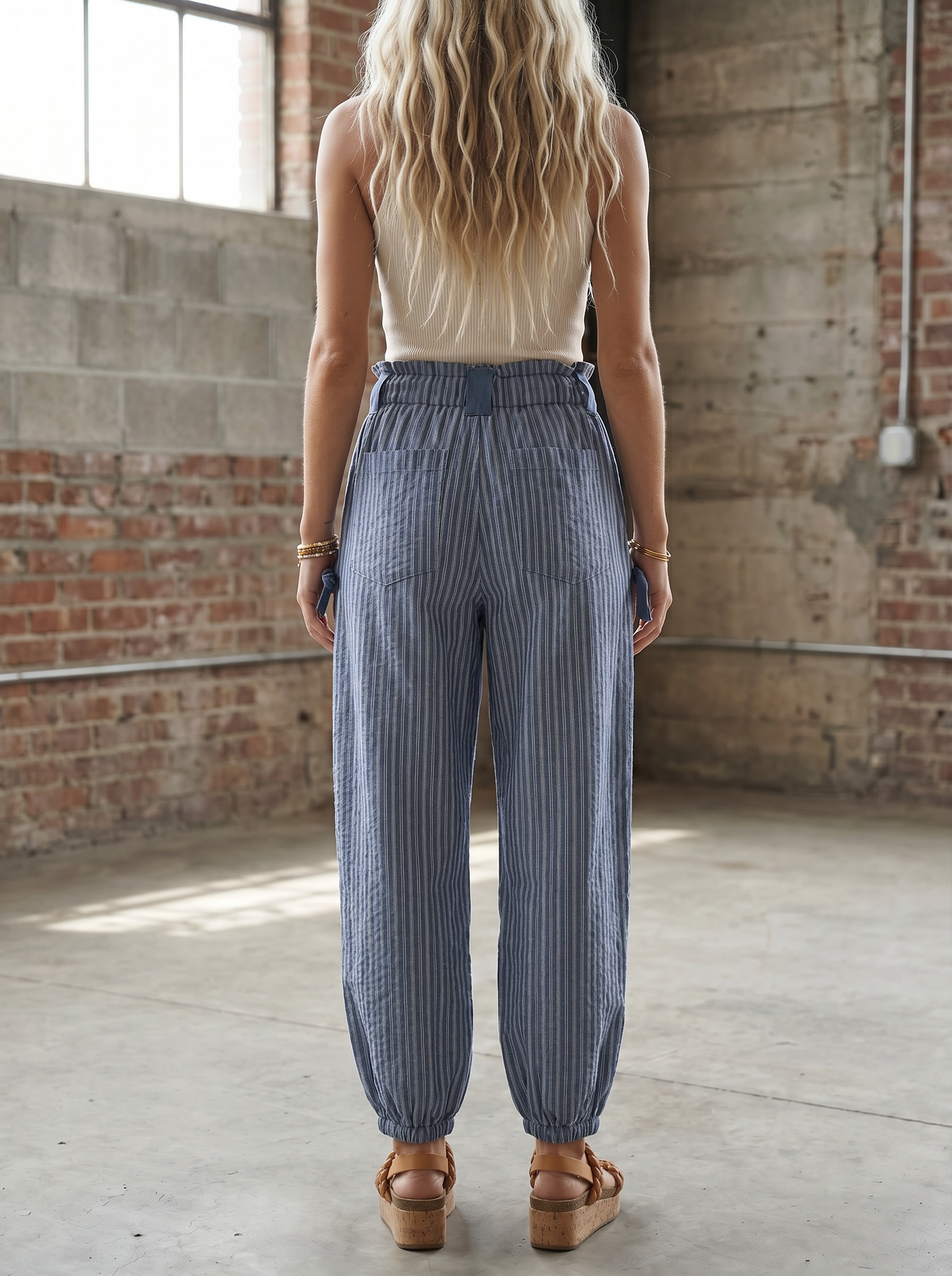 Very J Striped Jogger